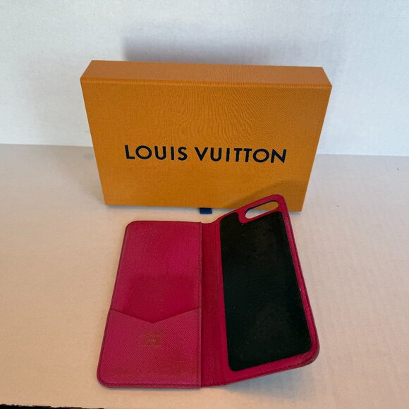 Authentic Louis Vuitton Monogram iPhone 7/8 Phone Case Brown Pink M63401 - Picture 3 of 7